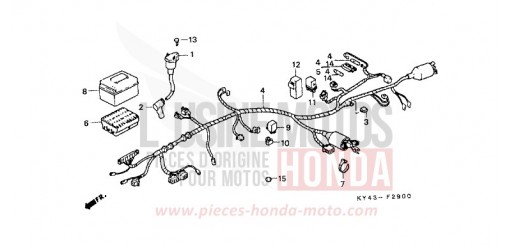FAISCEAU DES FILS NSR125RL de 1990